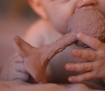 Load image into Gallery viewer, Natural rubber Rattle Plumeria - Rose
