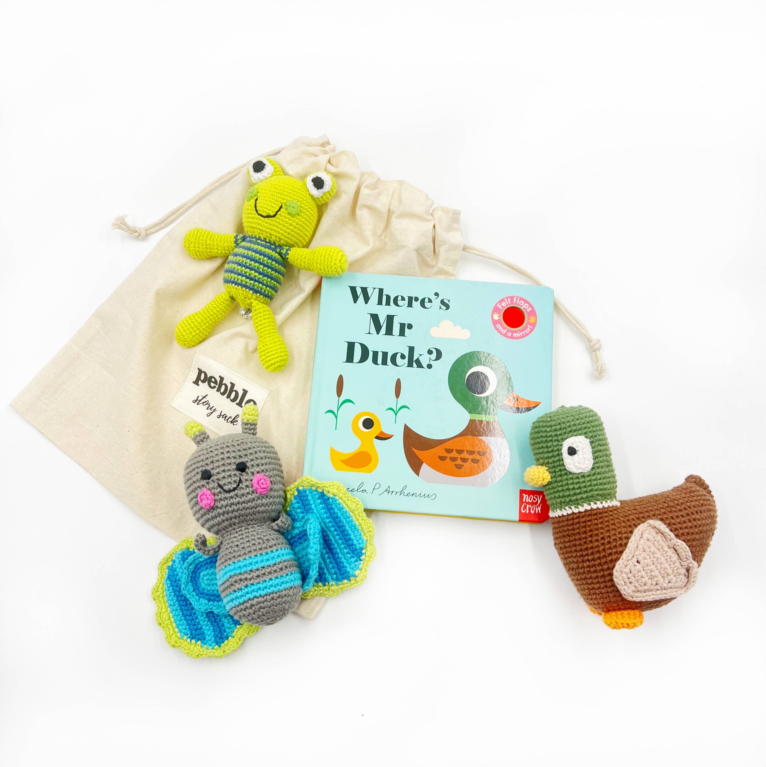 Baby Learning Toy Where’s Mr Duck story sack