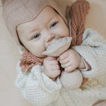 Load image into Gallery viewer, Natural rubber Rattle Rose - Beige
