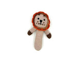 Load image into Gallery viewer, Crochet Baby Toy Stick rattle Lion
