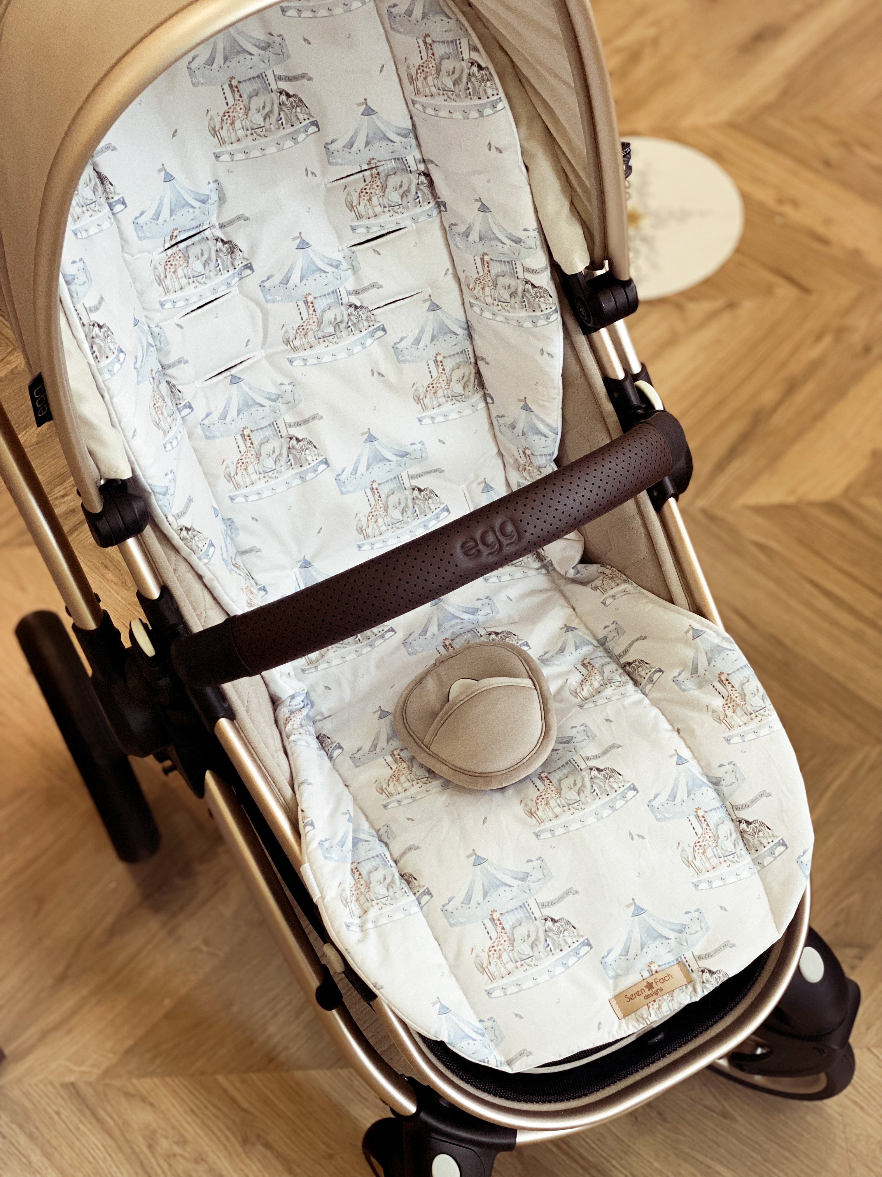Carousel Blue Buggy Liner