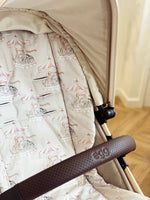 Load image into Gallery viewer, pink carousel buggy/pram liner
