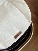 Load image into Gallery viewer, Pure White floral Pram Liner

