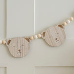 Load image into Gallery viewer, Wooden teddy bear bunting
