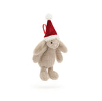 Load image into Gallery viewer, Bashful Christmas bunny decoration
