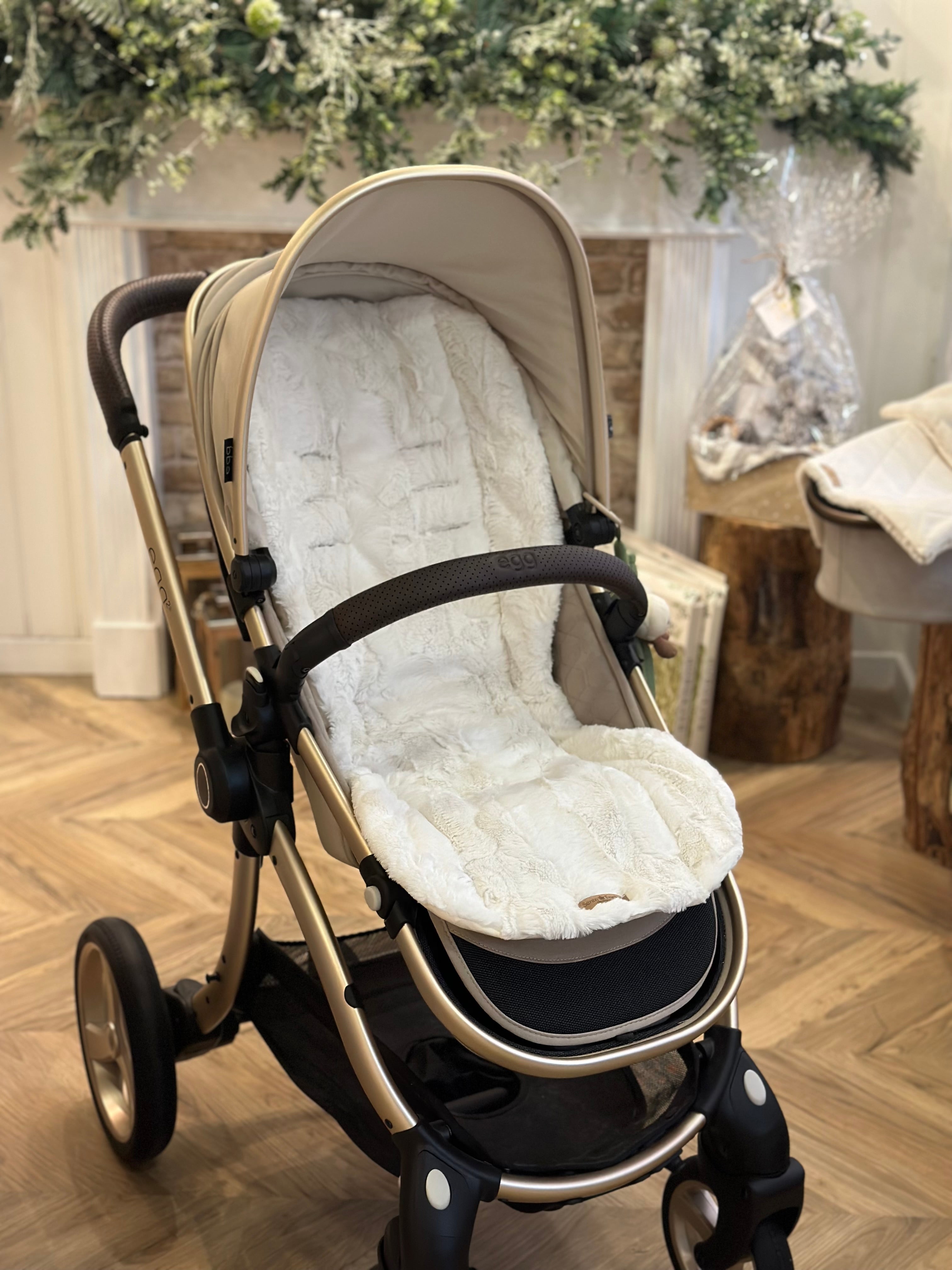 Ivory cream buggy/pram liner