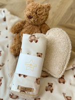 Load image into Gallery viewer, Love you teddy bear Cuddle Comforter
