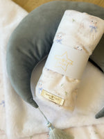 Load image into Gallery viewer, Little Lamb Blue Blanket
