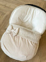 Load image into Gallery viewer, Standard size beige Carseat cosytoes
