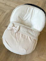 Load image into Gallery viewer, Standard size beige Carseat cosytoes
