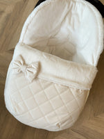 Load image into Gallery viewer, Layback size cream padded Carseat cosytoes
