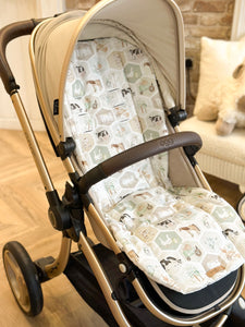 Spring quilted buggy liner