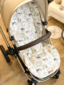 Spring quilted buggy liner