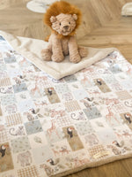 Load image into Gallery viewer, Jungle squares blanket
