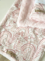 Load image into Gallery viewer, Pink rainbow cuddle comforter
