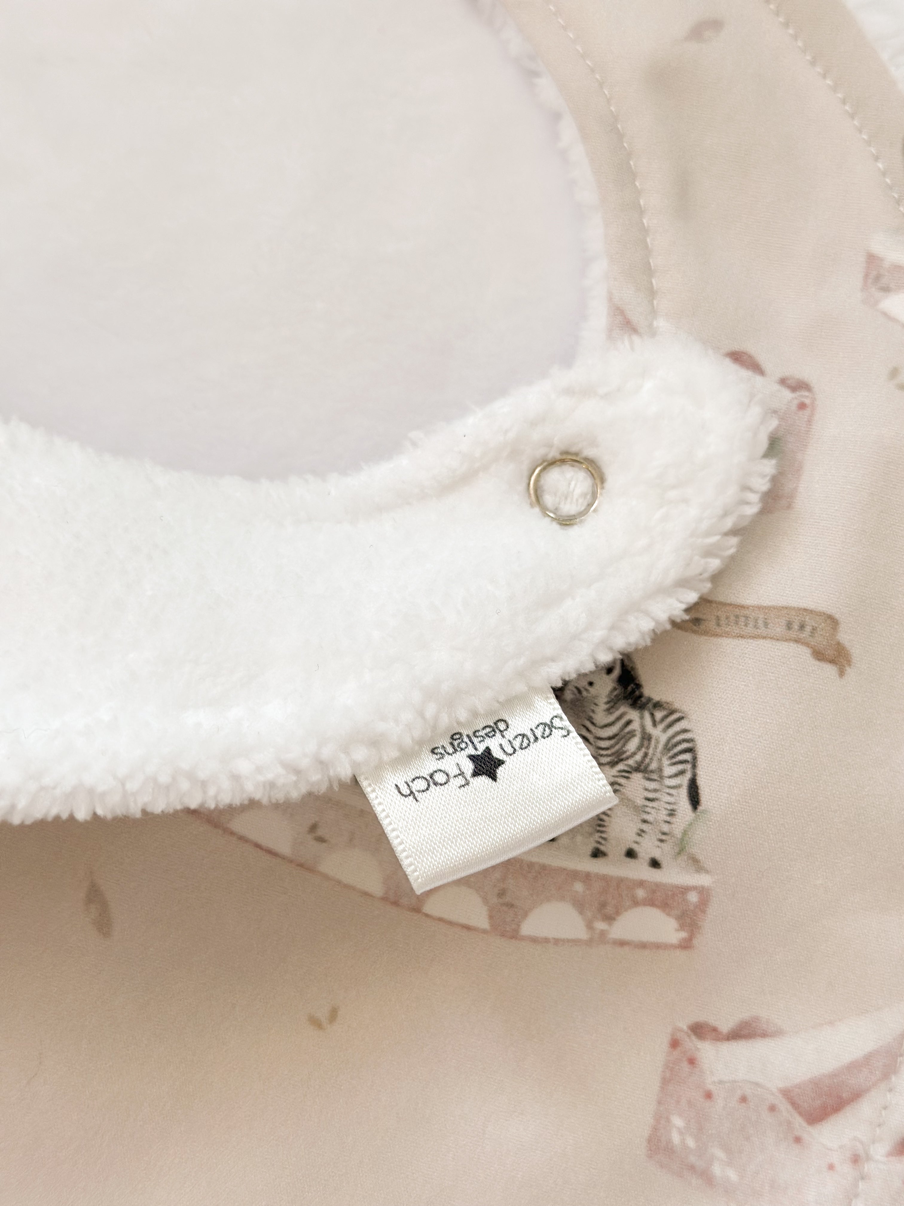 Pink carousel bib