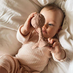 Load image into Gallery viewer, Natural rubber Rattle Plumeria - Rose
