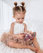 Load image into Gallery viewer, Crochet Baby Toy Dinosaur rattle-steggi soft purple
