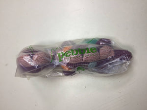 Crochet Baby Toy Dinosaur rattle-steggi soft purple