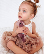 Load image into Gallery viewer, Crochet Baby Toy Dinosaur rattle-steggi soft purple
