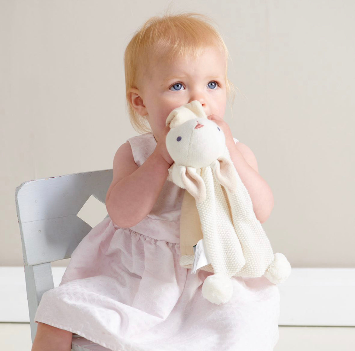 Baby Threads Cream Bunny Comforter