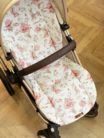 Load image into Gallery viewer, Bunny &amp; Flowers buggy/pram Liner
