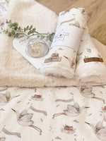 Load image into Gallery viewer, Welcome Baby Lux blanket
