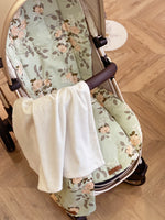 Load image into Gallery viewer, Set green floral Liner &amp; Blanket
