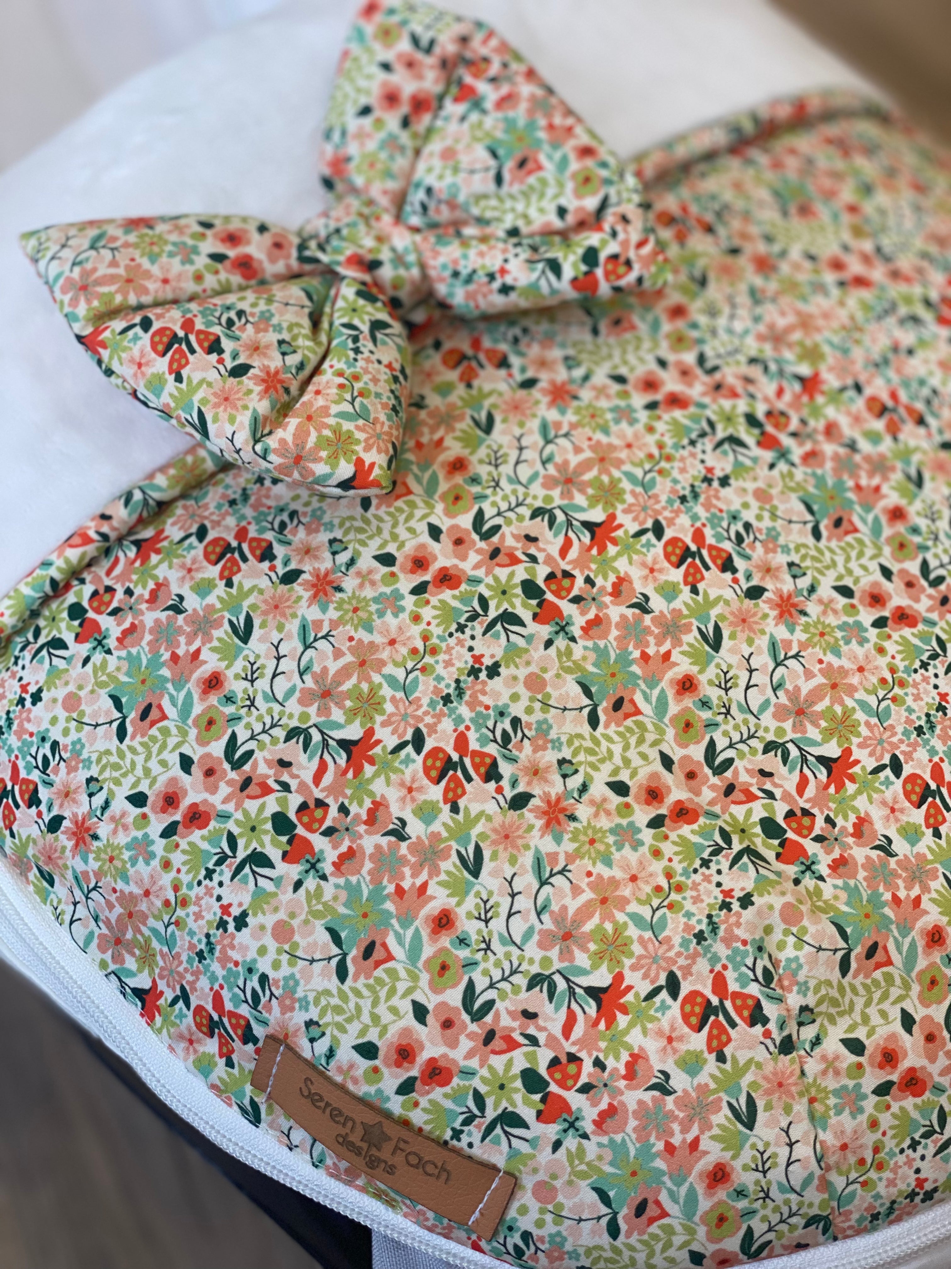 Dainty rainbow floral Carseat cosytoes