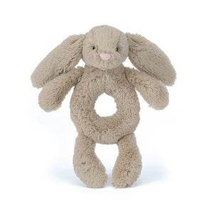 Beige Bunny grab rattle