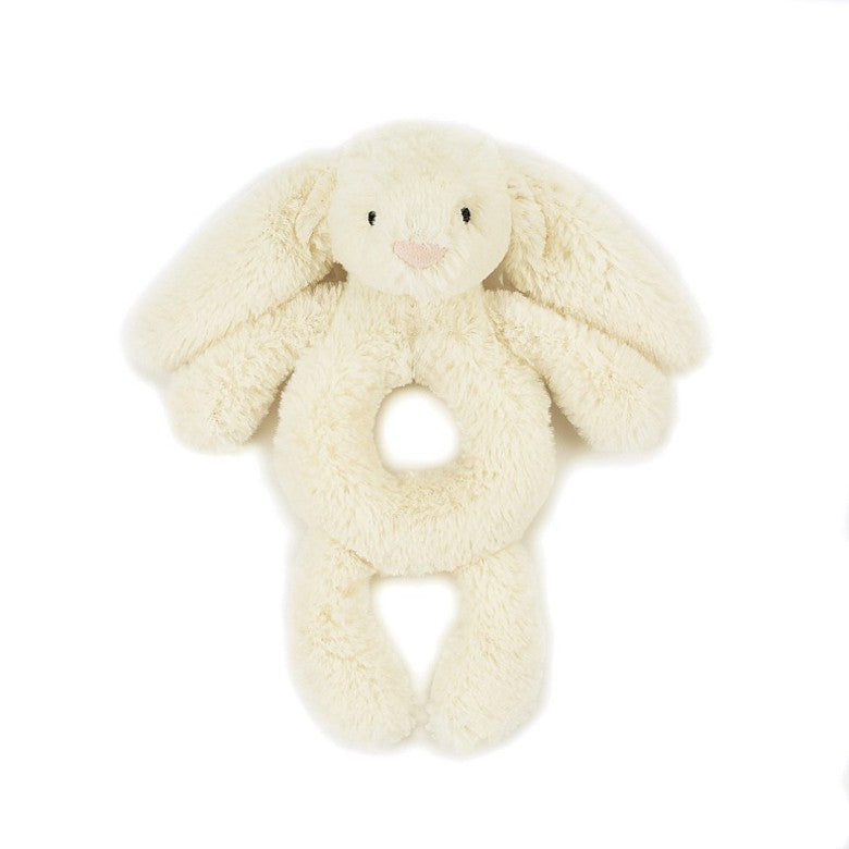 Cream Bunny grab rattle