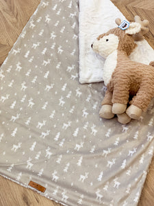 A Baby Reindeer blanket