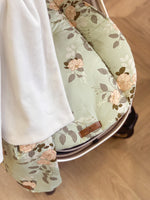 Load image into Gallery viewer, Set green floral Liner &amp; Blanket
