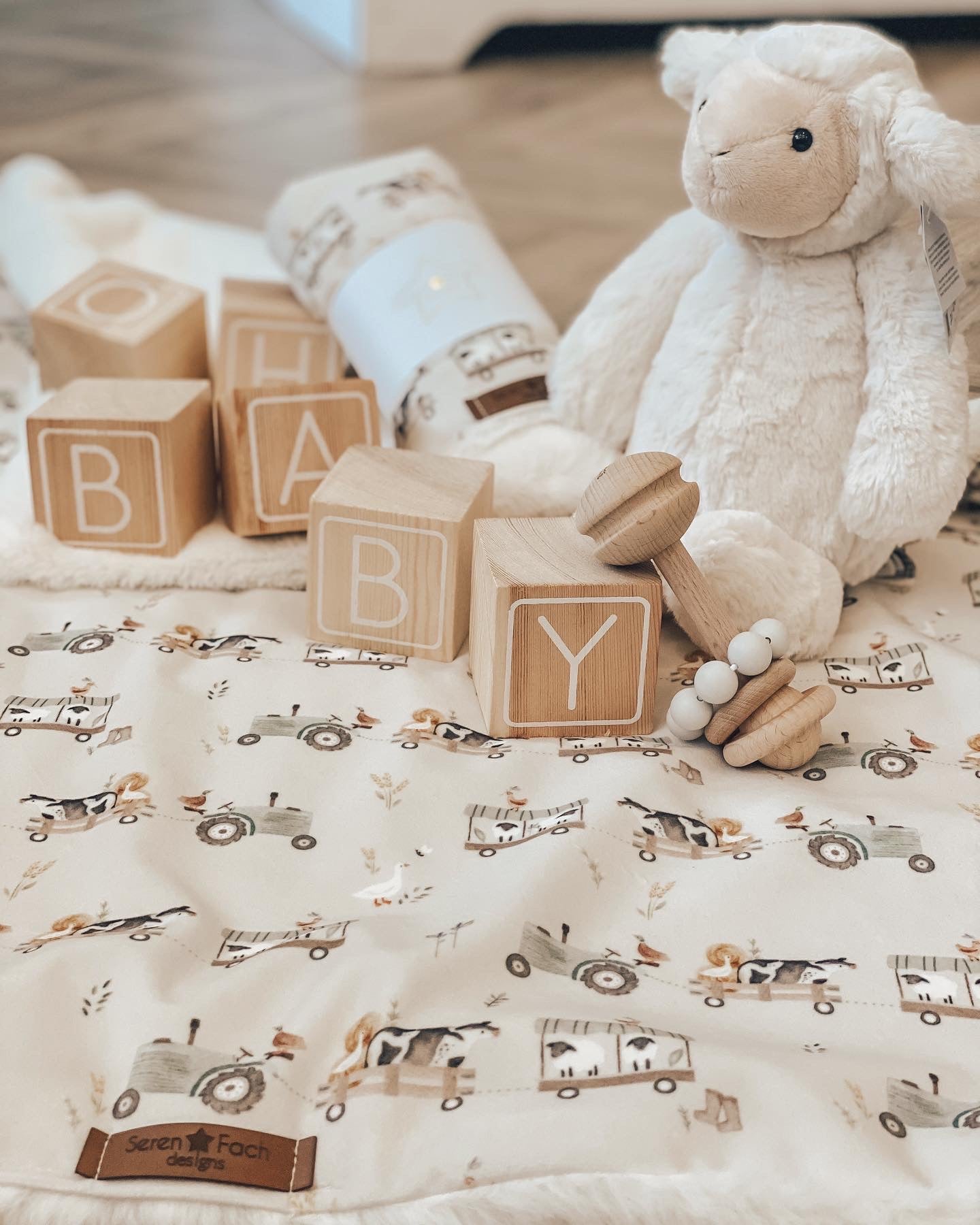 Little Farmyard Lux Blanket