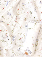 Load image into Gallery viewer, White Butterfly Swaddle Blanket
