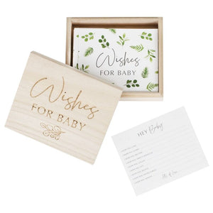 Botanical Baby Shower Advice Cards & Keepsake Box
